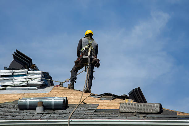 Professional Roof Replacement technician working in Milanville, PA